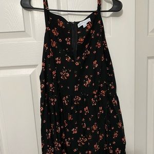 Vneck Baby doll Floral Tank Top